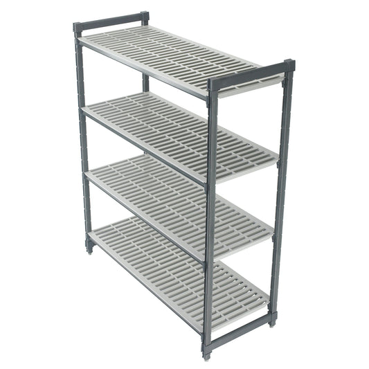 BASICS 4 TIER VENTED SHELF 460MM W X 1220MM L X 1830MM H