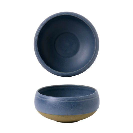 EMERGE - OSLO BLUE - MEDIUM DEEP BOWL - 45.4CL - H:5.9CM X DIA:12CM  (12) (Churchill)