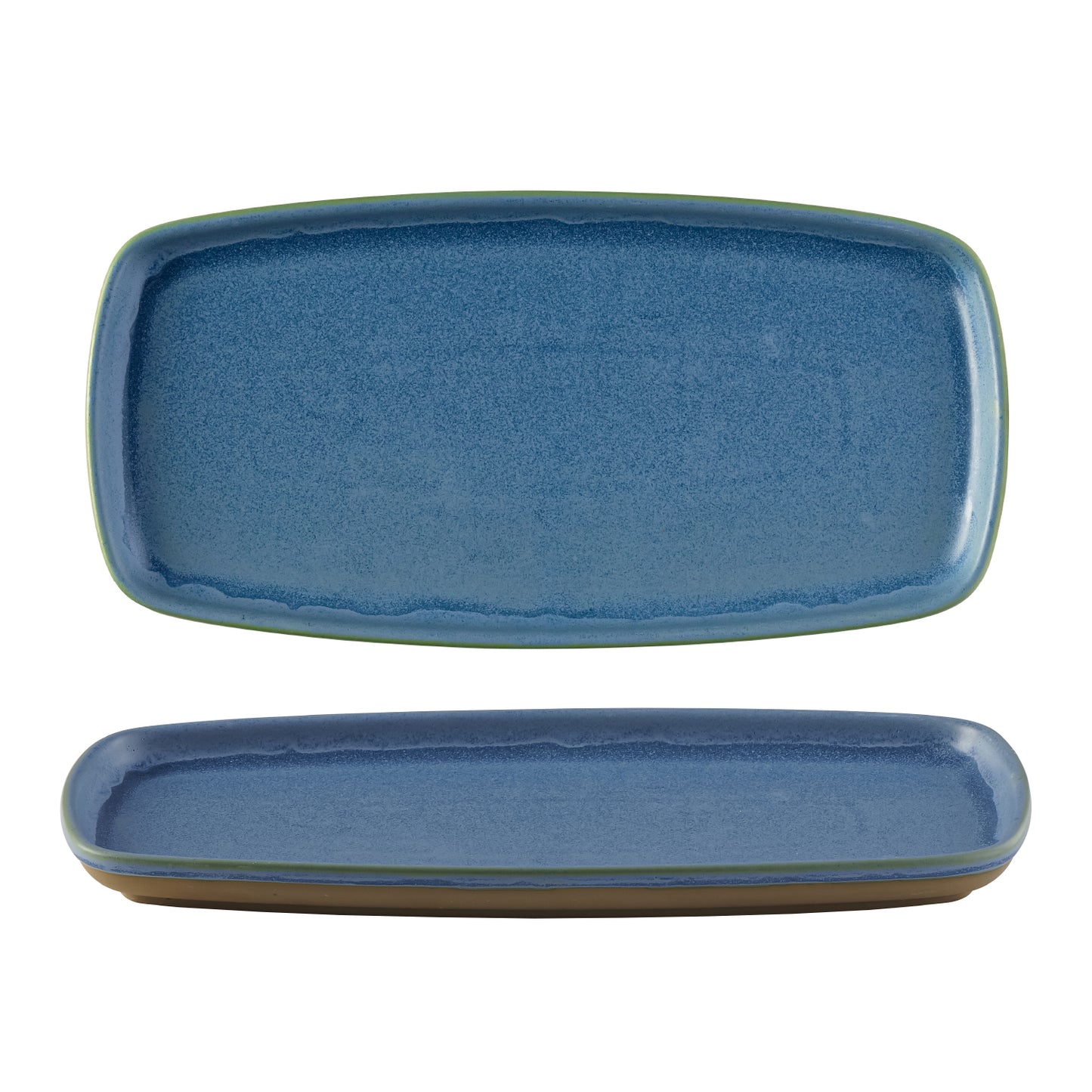 EMERGE - OSLO BLUE - RECTANGULAR PLATE - 30CM X 14.7CM (6) (Churchill)