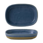 EMERGE - OSLO BLUE - SHALLOW TRAY - 17.3CM X 11.9CM X 3.3CM (6) (Churchill)