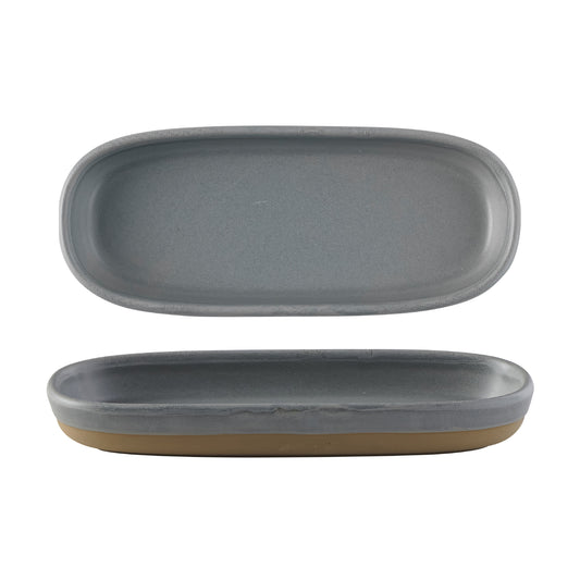 EMERGE - SEATTLE GREY - SHALLOW TRAY - 23.3CM X 10CM X 3.3CM (6) (Churchill)