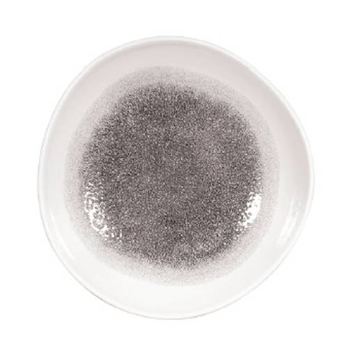 RAKU QUARTZ BLACK - ORGANIC ROUND BOWL - 25.3CM (12) (Churchill)