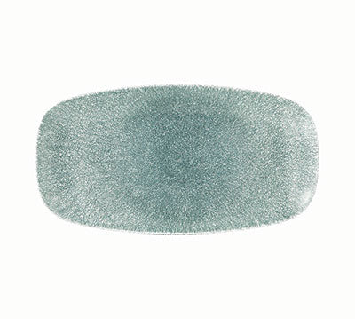 RAKU QUARTZ BLACK - CHEFS' OBLONG PLATE - 29.8 X 15.3CM (12) (Churchill)
