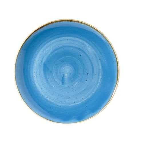 CORNFLOWER BLUE - COUPE PLATE - 26CM (12) (Churchill)
