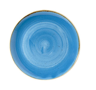CORNFLOWER BLUE - COUPE PLATE - 16.5CM (12) (Churchill)