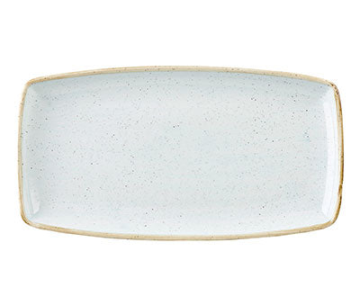 DUCK EGG BLUE - OBLONG PLATE - 35 X 18.5CM (6) (Churchill)