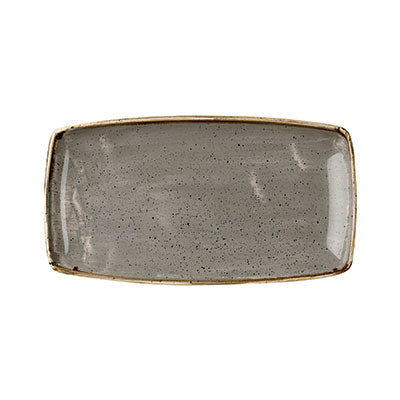 PEPPERCORN GREY - OBLONG PLATE 35X18.5CM (12) (Churchill)