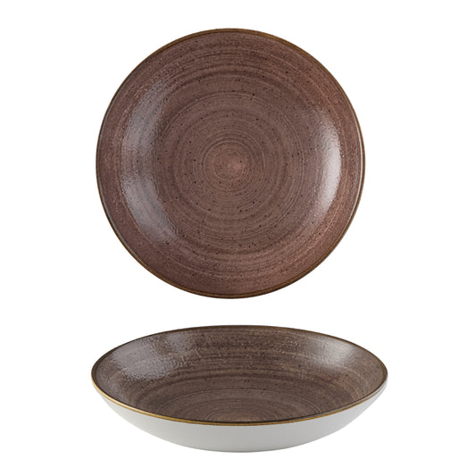 STONECAST RAW - BROWN - COUPE BOWL - 24.8CM (12) (Churchill)
