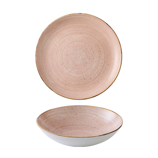 STONECAST RAW - TERRACOTTA - COUPE BOWL - 24.8CM (12) (Churchill)