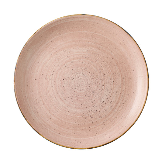 STONECAST RAW - TERRACOTTA - COUPE PLATE - 21.7CM (12) (Churchill)