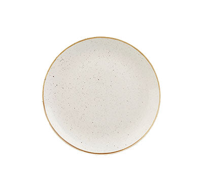BARLEY WHITE - COUPE PLATE - 26CM (12) (Churchill)