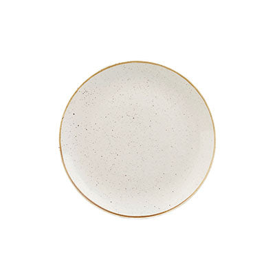 BARLEY WHITE - COUPE PLATE - 16.5CM (12) (Churchill)