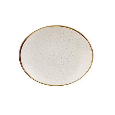 BARLEY WHITE - OVAL PLATE - 19.2CM (12) (Churchill)