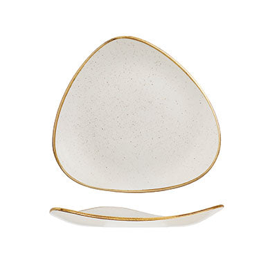 BARLEY WHITE - TRIANGLE PLATE - 26.5CM (12) (Churchill)