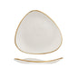 BARLEY WHITE - TRIANGLE PLATE - 26.5CM (12) (Churchill)