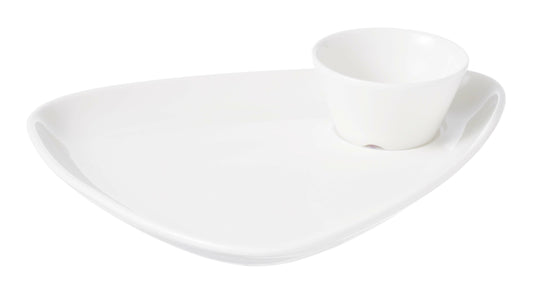 TRIANGULAR SNACK PLATE - 24CM (6)