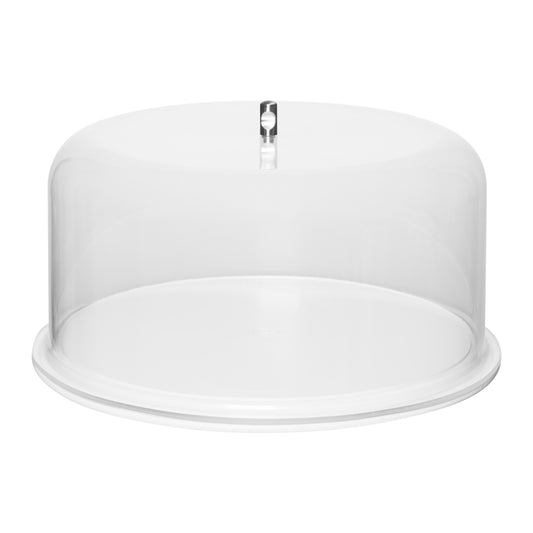 TUFF TRAY CAKE DISPLAY TRAY AND DOME - 325 X 150MM (Tuff Trays)