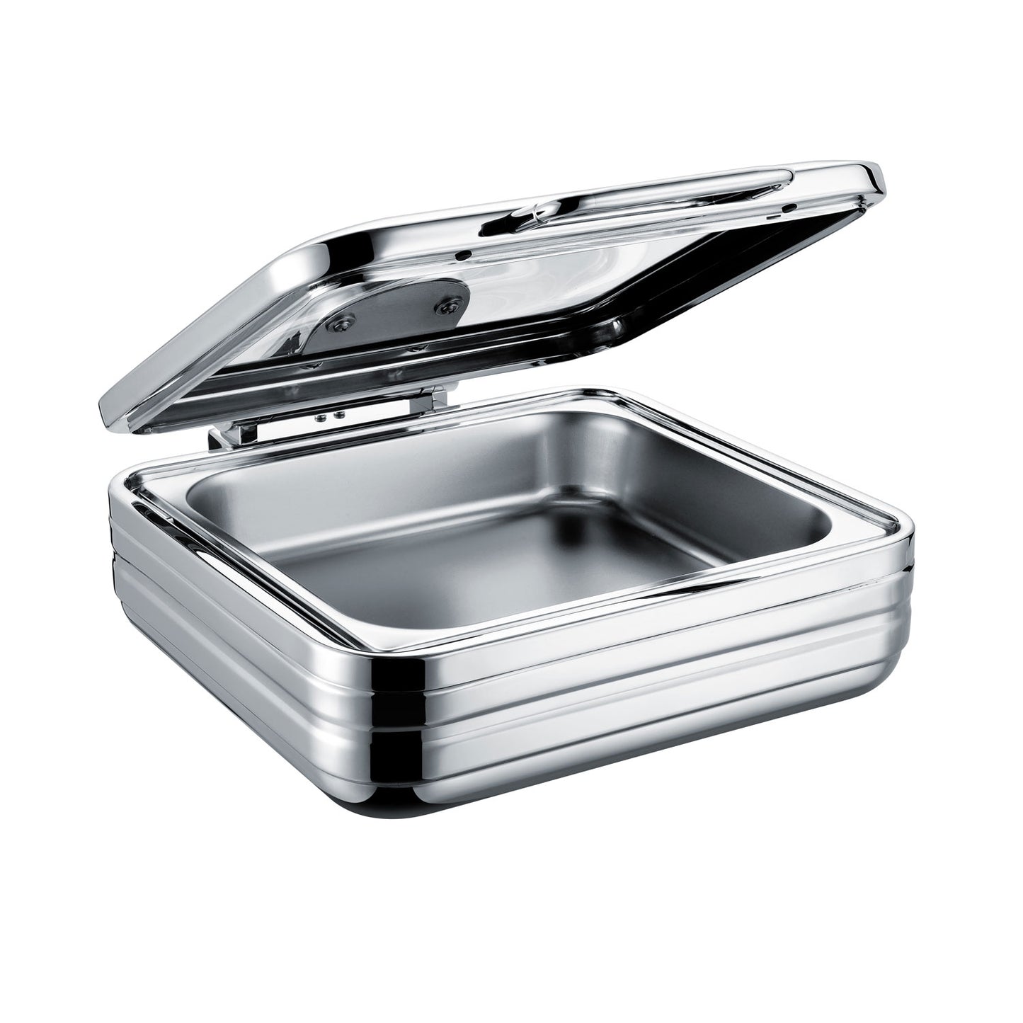 CHAFING DISH INDUCTION - SQUARE WITH GLASS LID 6LT – ELECTRO CHEF LUXELINE
