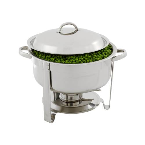 CHAFING DISH S/STEEL-POLISHED ROUND 3.7LT (Global)