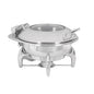 CHAFING DISH INDUCTION - ROUND- GLASS LID 6LT (Electro Chef)
