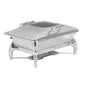 CHAFING DISH INDUCTION - RECTANGULAR- GLASS LID 9LT (Electro Chef)