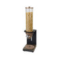 CEREAL DISPENSER SINGLE ASH WOOD BASE – BRONZE