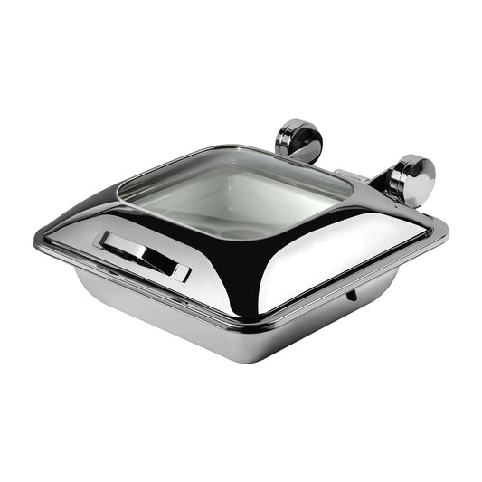 INDUCTION CHAFING DISHES – WITH GLASS LID – SMART W – SQUARE