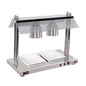 HEATED FOOD DISPLAY STATION SALVADORE - 2 LIGHT - WITH HEATED BASE (Salvadore)