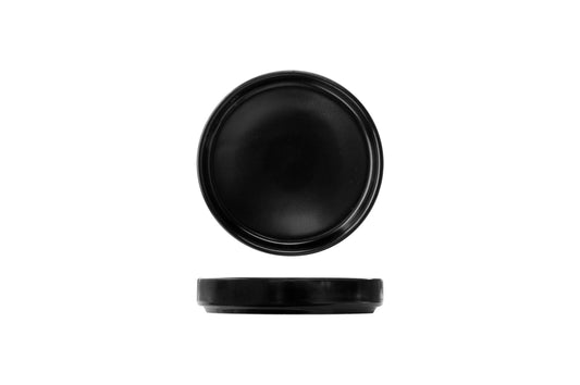 STUDIO - BLACK - FLAT BOWL - 11CM (24) (Fortis)