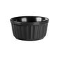 TEMPEST - BLACK - RIBBED RAMEKIN - 9CM (24) (Fortis)