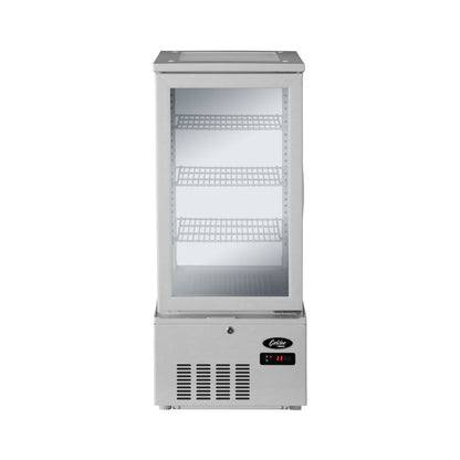 Refrigerated glass display cabinet - 74Lt, White (POLARCAB)