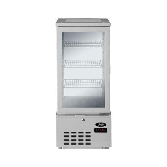 Refrigerated glass display cabinet - 74Lt, White (POLARCAB)