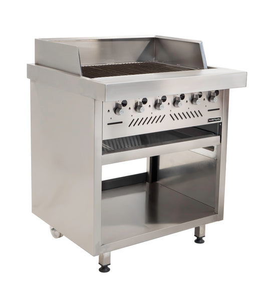 GAS GRILLER ANVIL - 6 BURNER RADIANT - FREE STANDING (Anvil)
