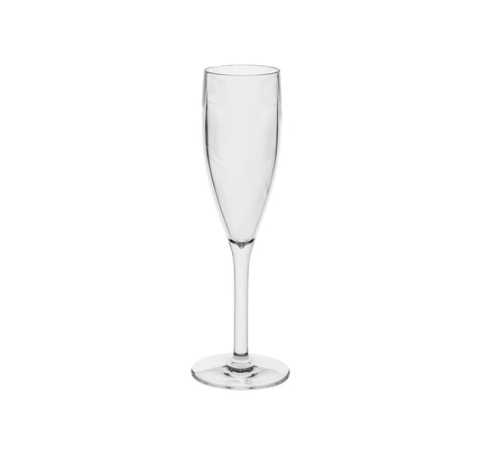 GLASSWARE POLYCARBONATE - CHAMPAGNE FLUTE 190ML (6) (Aqua)