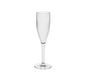 GLASSWARE POLYCARBONATE - CHAMPAGNE FLUTE 190ML (6) (Aqua)