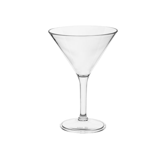 GLASSWARE POLYCARBONATE - MARTINI CUP 280ML (6) (Aqua)