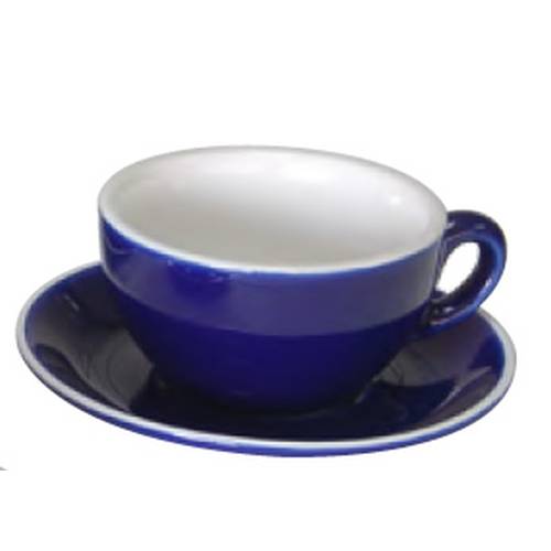 CAPPUCCINO SAUCER BLUE - 14CM (12) (Fortis)