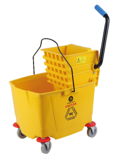 GATTO PLASTIC BUCKET & WRINGER - YELLOW - 32 LT
