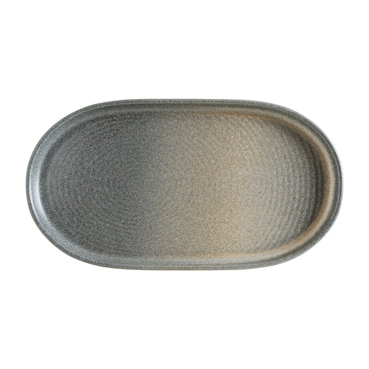 Ripple Hornfels – Oval Walled Plate – 33 cm (6) (BONNA)