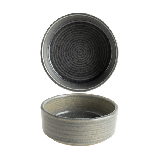 Ripple Hornfels – Stackable Walled Bowl – 6 cm / 35 ml (12) (BONNA)