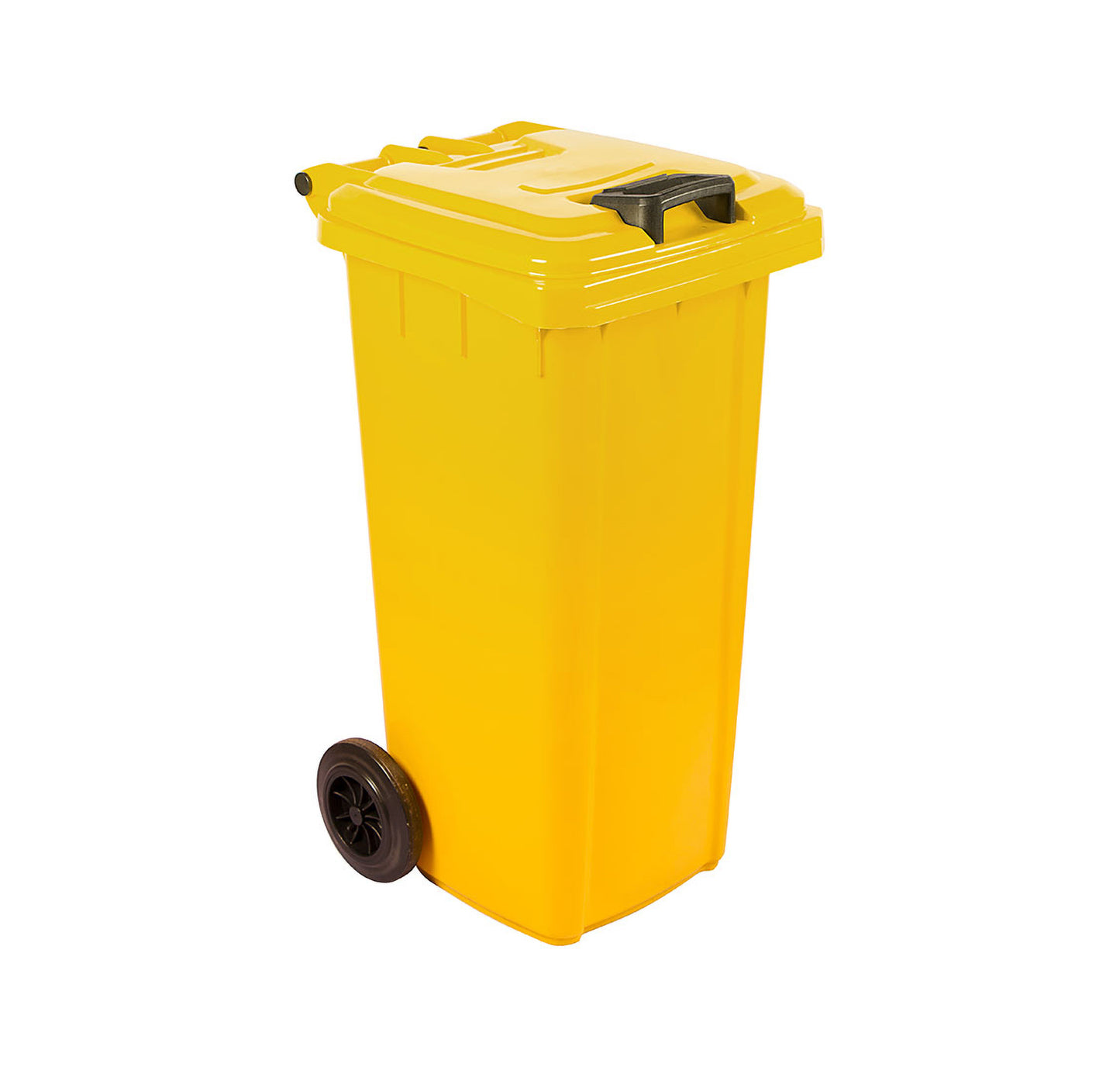 MOBILE REFUSE BIN 120LT (YELLOW) PLASTIC (Global)