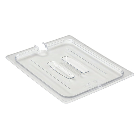 POLYCARBONATE CLEAR LID WITH NOTCH FOR 1/9 PANS
