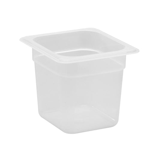 POLYPROPYLENE GN 1/6 FOODPAN TRANSLUSCENT 150MM