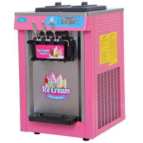 PACIFIC ICE CREAM (SOFT SERVE) 2 FLAVOUR + 1 MIX ICE CREAM MACHINE - TABLE MODEL (WITHOUT PRE-COOLING)
