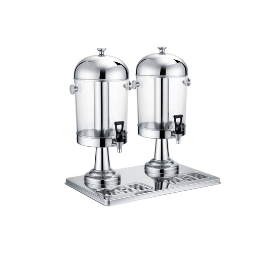 JUICE DISPENSER S/STEEL 8LT X 2 - 2 BOWL (Global)