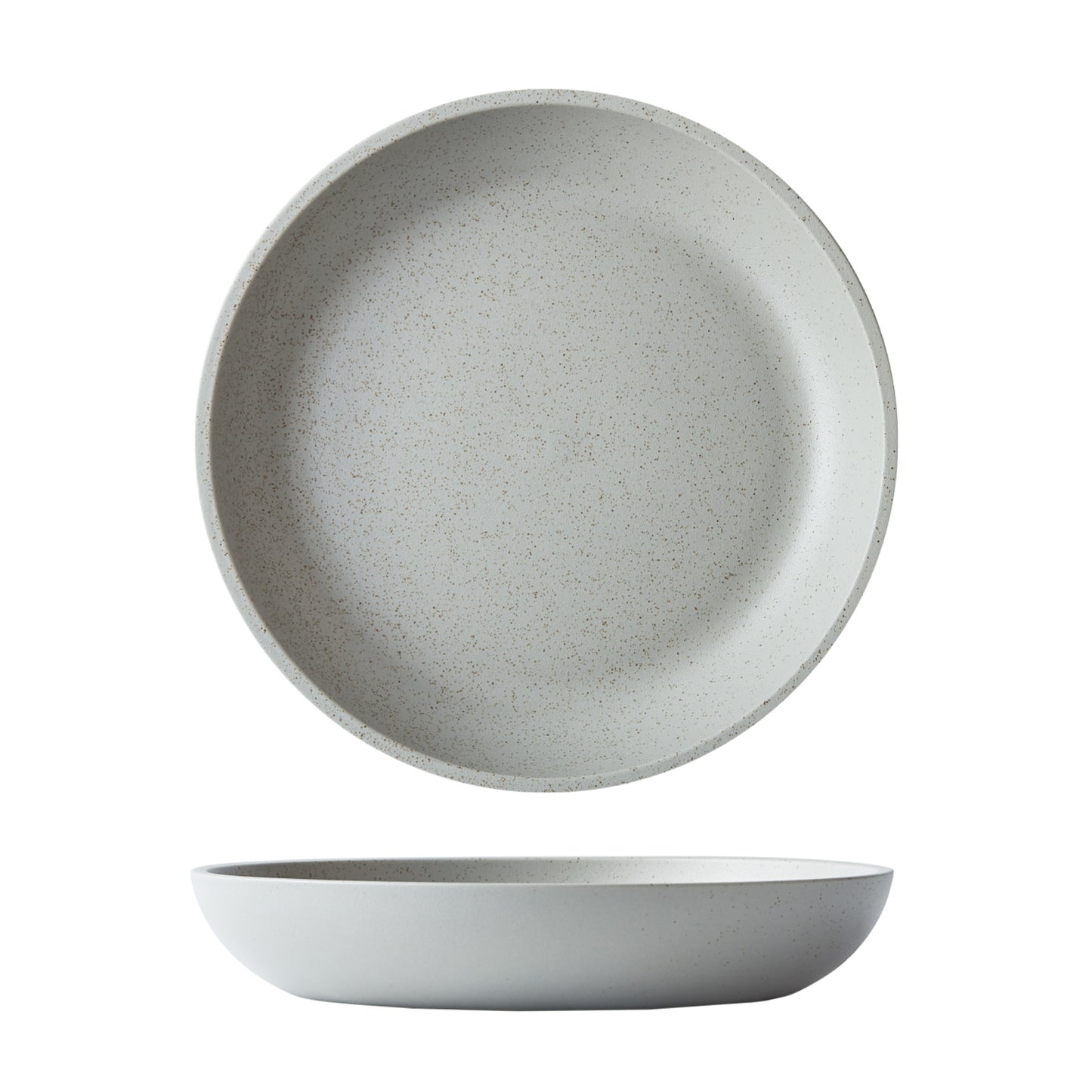 DUNE - ASH - DEEP COUPE PLATE - 26CM (12) (Luzerne)