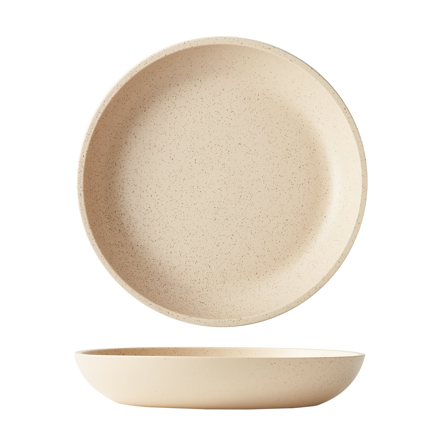 DUNE - CLAY - DEEP COUPE PLATE - 26CM (12) (Luzerne)