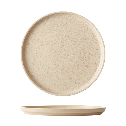 DUNE - CLAY - WALLED PLATE - 23.5CM (12) (Luzerne)