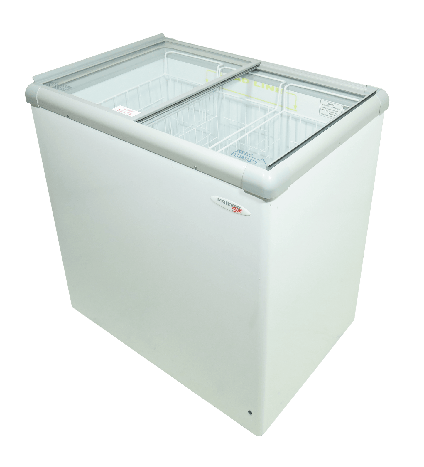 FRIDGE STAR FLAT GLASS TOP FREEZER (205 LT)