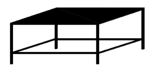 GATTO MILD STEEL PAINTED STAND FOR 1 DECK 2 TRAY OVEN - EXCLUDES TRAY SLIDES